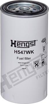 Hengst Filter H547WK D424 - Fuel filter car-mod.net