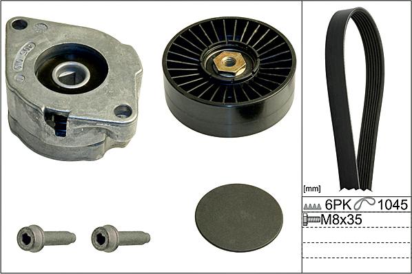 Hepu 20-1901 - V-Ribbed Belt Set car-mod.net
