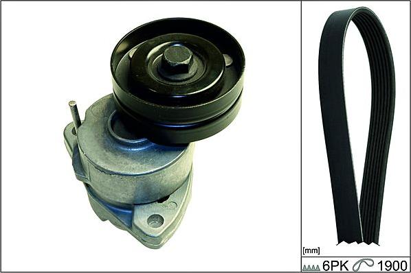Hepu 20-1891 - V-Ribbed Belt Set car-mod.net