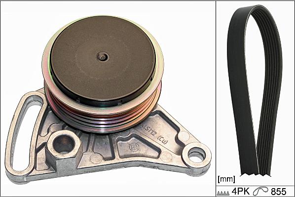 Hepu 20-1898 - V-Ribbed Belt Set car-mod.net