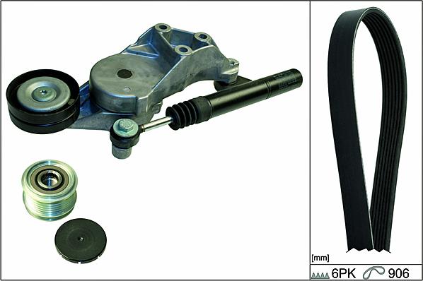 Hepu 20-1893 - V-Ribbed Belt Set car-mod.net