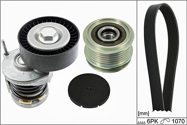 Hepu 20-1897 - V-Ribbed Belt Set car-mod.net