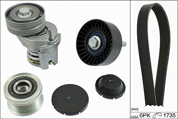Hepu 20-1858 - V-Ribbed Belt Set car-mod.net