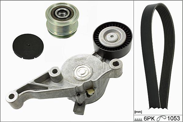 Hepu 20-1803 - V-Ribbed Belt Set car-mod.net