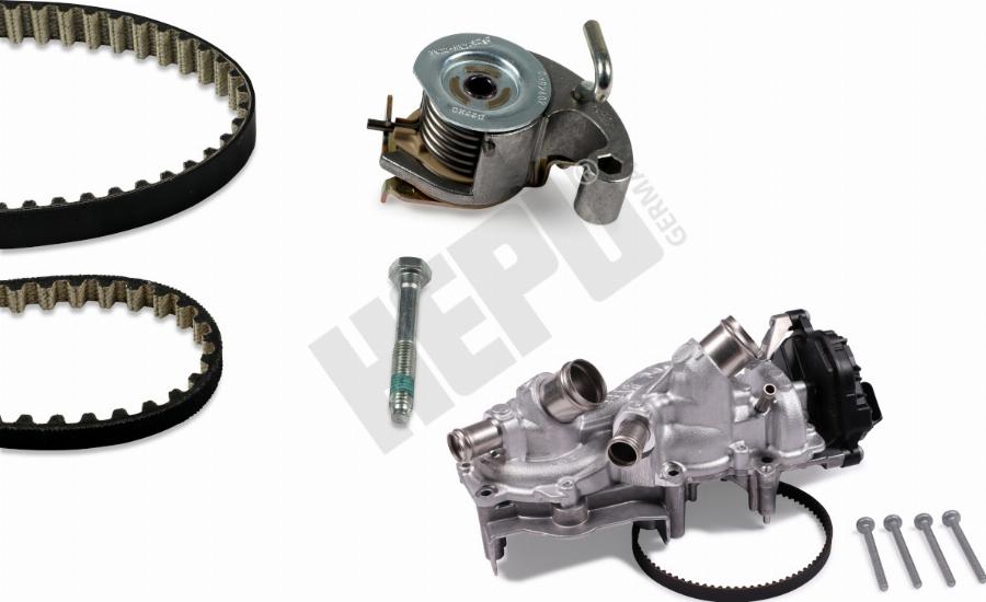 Hepu PK55010 - Water Pump & Timing Belt Set car-mod.net