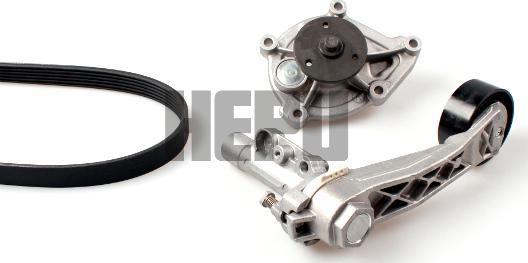 Hepu PK04951 - Water Pump + V-Ribbed Belt Set car-mod.net