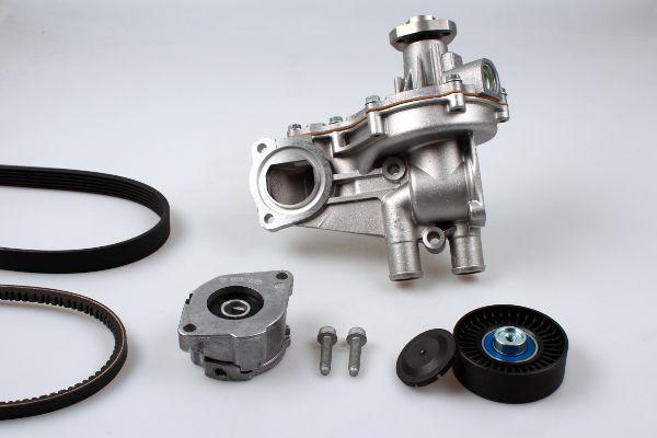 Hepu PK05137 - Water Pump + V-Ribbed Belt Set car-mod.net