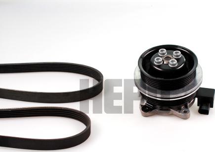 Hepu PK06510 - Water Pump + V-Ribbed Belt Set car-mod.net