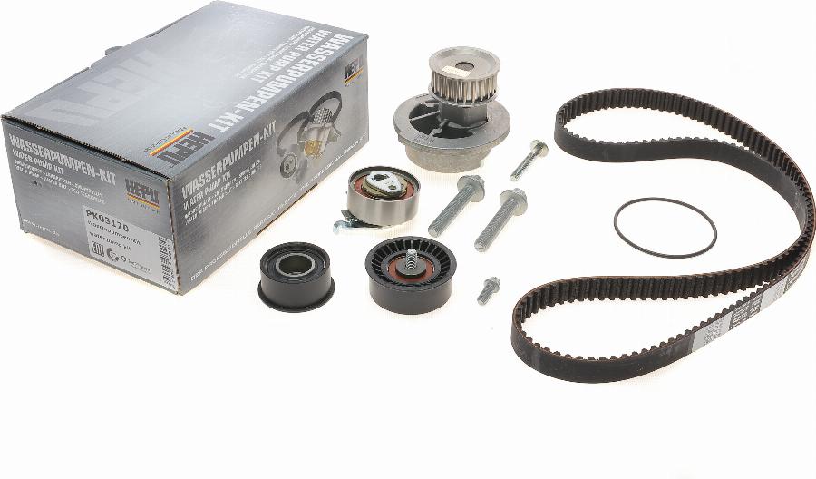 Hepu PK03170 - Water Pump & Timing Belt Set car-mod.net