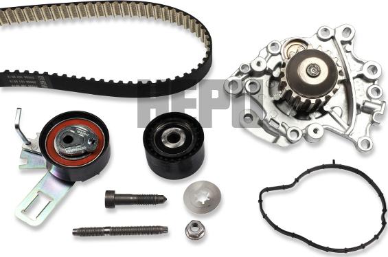 Hepu PK19010 - Water Pump & Timing Belt Set car-mod.net
