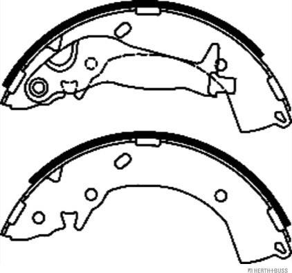 Herth+Buss Jakoparts J3500524 - Drum Brake Shoe Set car-mod.net