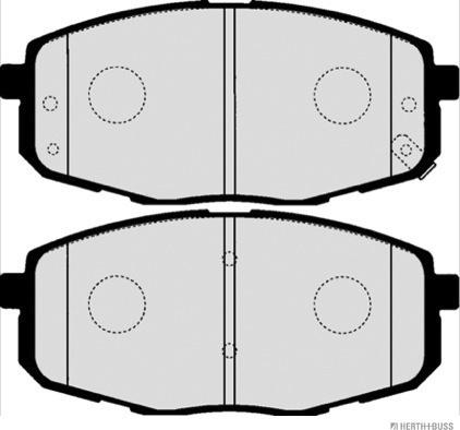 4U Autoparts 37364HY - Brake Pad Set, disc brake car-mod.net
