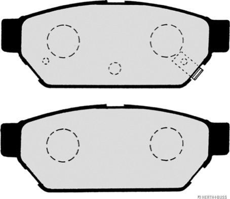 Herth+Buss Jakoparts J3615004 - Brake Pad Set, disc brake car-mod.net
