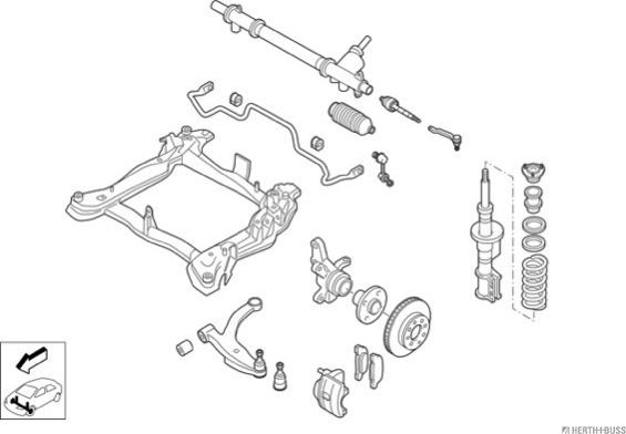 Herth+Buss Jakoparts N02876-VA - Steering car-mod.net
