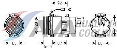 HIGHWAY AUTOMOTIVE 45057006 - Compressor, air conditioning car-mod.net