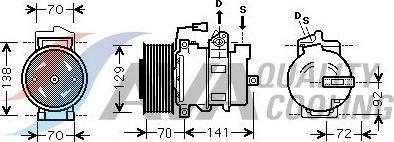 HIGHWAY AUTOMOTIVE 45033003 - Compressor, air conditioning car-mod.net