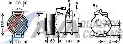 HIGHWAY AUTOMOTIVE 45033002 - Compressor, air conditioning car-mod.net