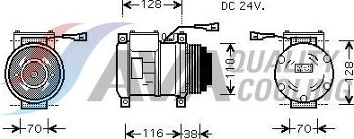 HIGHWAY AUTOMOTIVE 45021002 - Compressor, air conditioning car-mod.net