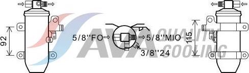 HIGHWAY AUTOMOTIVE 42041002 - Dryer, air conditioning car-mod.net