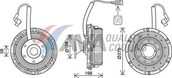 HIGHWAY AUTOMOTIVE 61011024 - Clutch, radiator fan car-mod.net