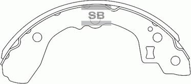 Hi-Q SA052 - Drum Brake Shoe Set car-mod.net