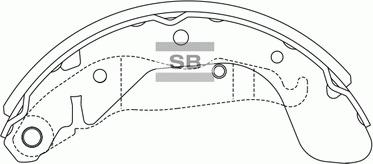 Hi-Q SA152 - Drum Brake Shoe Set car-mod.net
