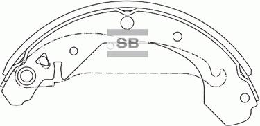 Hi-Q SA103 - Drum Brake Shoe Set car-mod.net