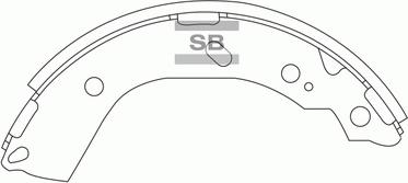 Hi-Q SA132 - Drum Brake Shoe Set car-mod.net