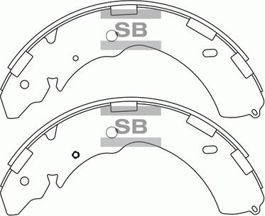 Hi-Q SA171 - Drum Brake Shoe Set car-mod.net