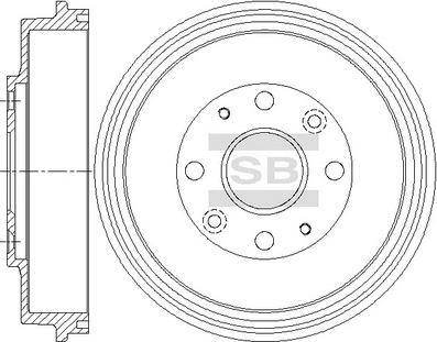 Hi-Q SD4409 - Brake Drum car-mod.net