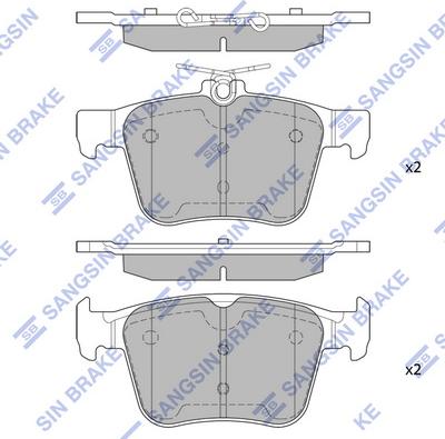 Hi-Q SP1998 - Brake Pad Set, disc brake car-mod.net