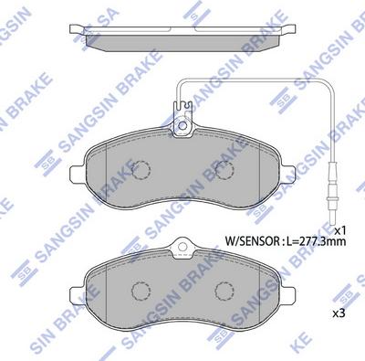 Hi-Q SP1415 - Brake Pad Set, disc brake car-mod.net