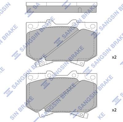 Hi-Q SP1422 - Brake Pad Set, disc brake car-mod.net