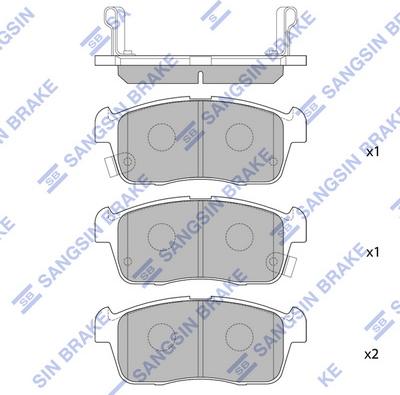 Hi-Q SP1549 - Brake Pad Set, disc brake car-mod.net