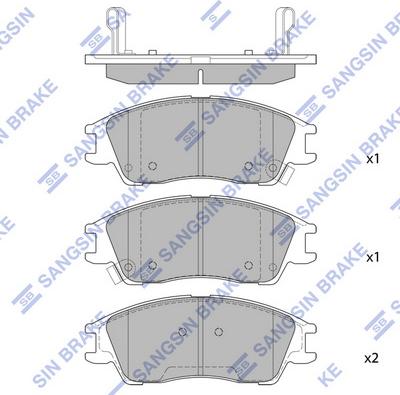 Hi-Q SP1670 - Brake Pad Set, disc brake car-mod.net