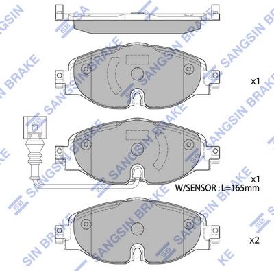 Hi-Q SP1678 - Brake Pad Set, disc brake car-mod.net