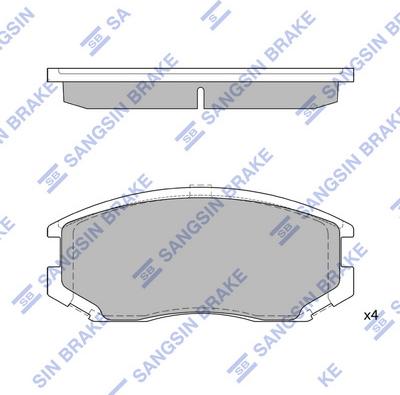 Hi-Q SP1142A - Brake Pad Set, disc brake car-mod.net