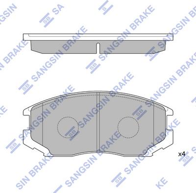 Hi-Q SP1142 - Brake Pad Set, disc brake car-mod.net