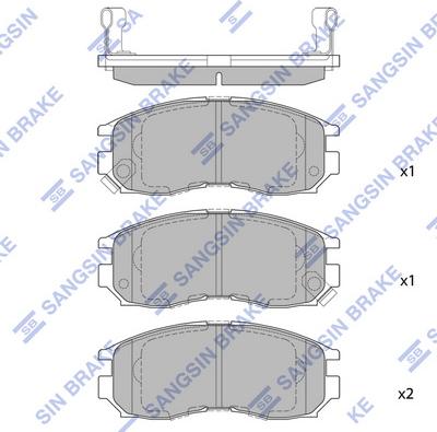 Hi-Q SP1134 - Brake Pad Set, disc brake car-mod.net