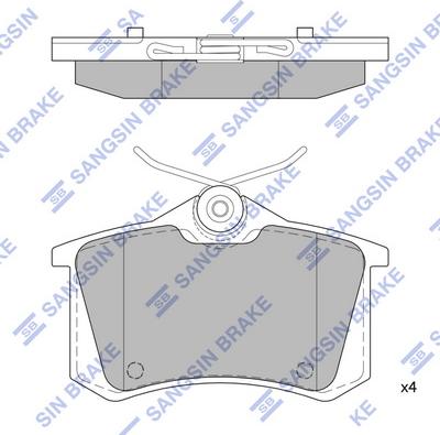 Hi-Q SP1391 - Brake Pad Set, disc brake car-mod.net