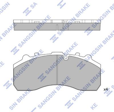 Hi-Q SP1393B - Brake Pad Set, disc brake car-mod.net