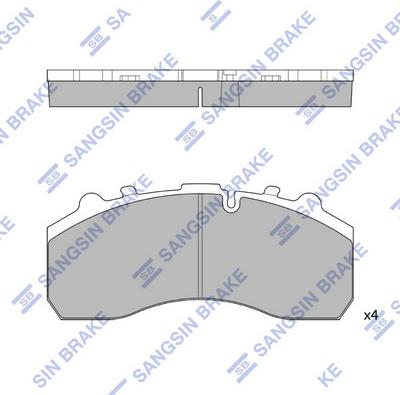 Hi-Q SP1393 - Brake Pad Set, disc brake car-mod.net