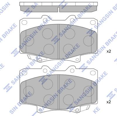 Hi-Q SP1217 - Brake Pad Set, disc brake car-mod.net