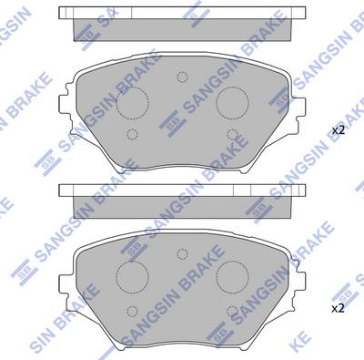 Hi-Q SP1233 - Brake Pad Set, disc brake car-mod.net