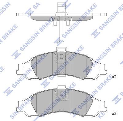 Hi-Q SP1223 - Brake Pad Set, disc brake car-mod.net