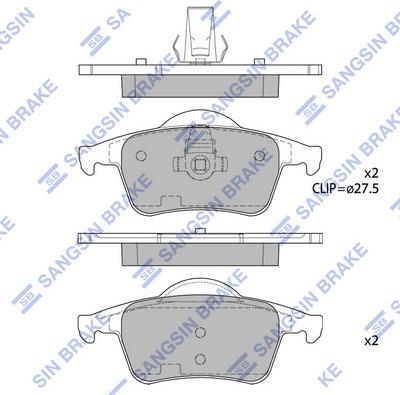 Hi-Q SP2123 - Brake Pad Set, disc brake car-mod.net