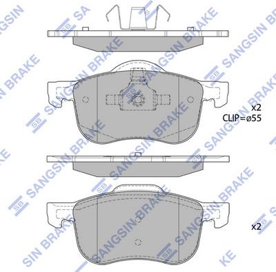 Hi-Q SP2122 - Brake Pad Set, disc brake car-mod.net