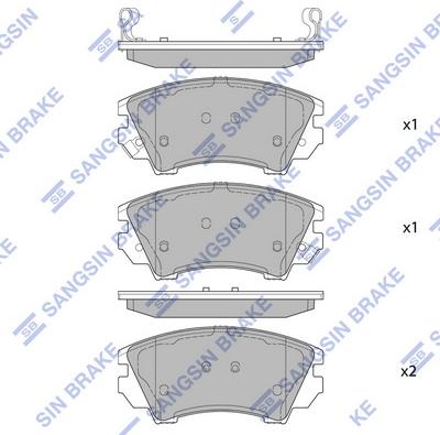 Hi-Q SP2175 - Brake Pad Set, disc brake car-mod.net