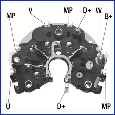 HITACHI 139452 - Rectifier, alternator car-mod.net
