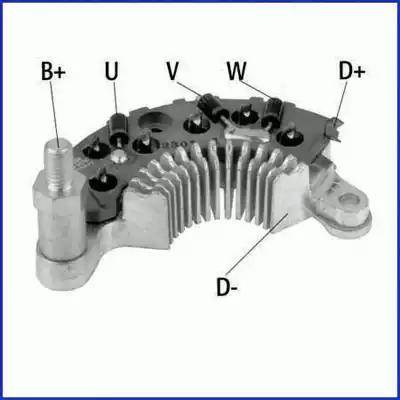 HITACHI 139576 - Rectifier, alternator car-mod.net